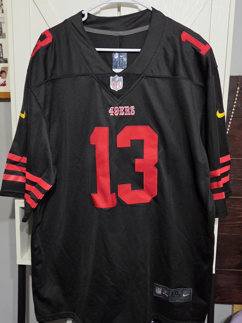 Nike San Francisco 49ers Black and Red #13  Football Jersey